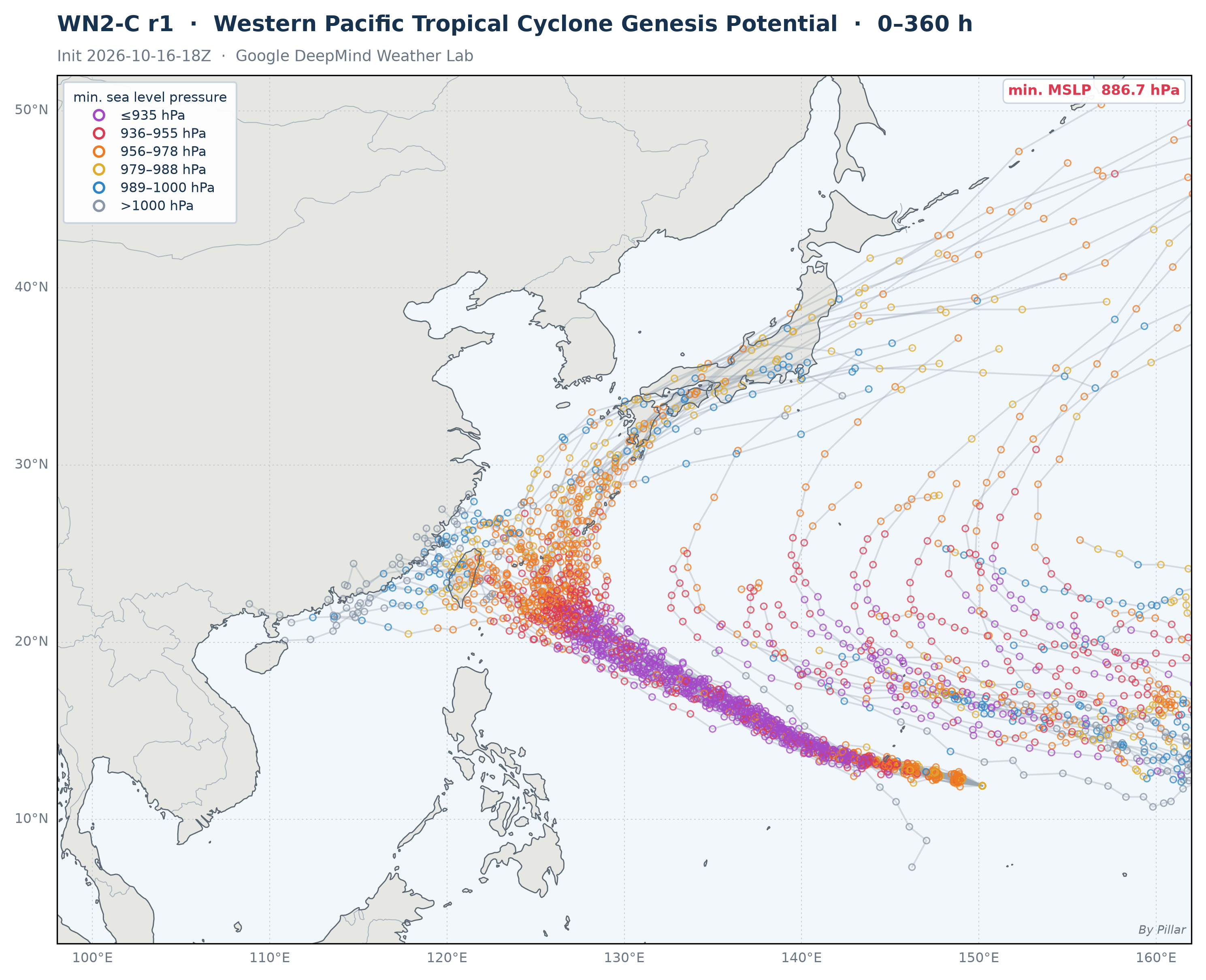 Western Pacific Tropical Cyclone Genesis Potential (WN2-C r1)